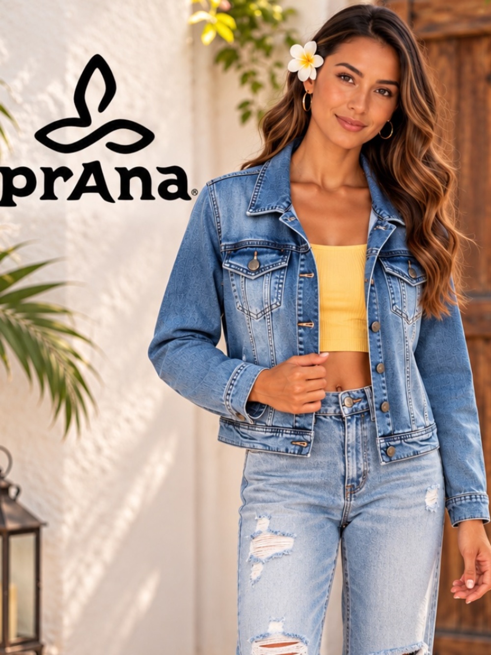 prAna Dree Cropped Denim Jacket